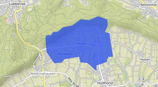 Bodenrichtwertkarte H&uuml;llhorst Ahlsen Reineberg
